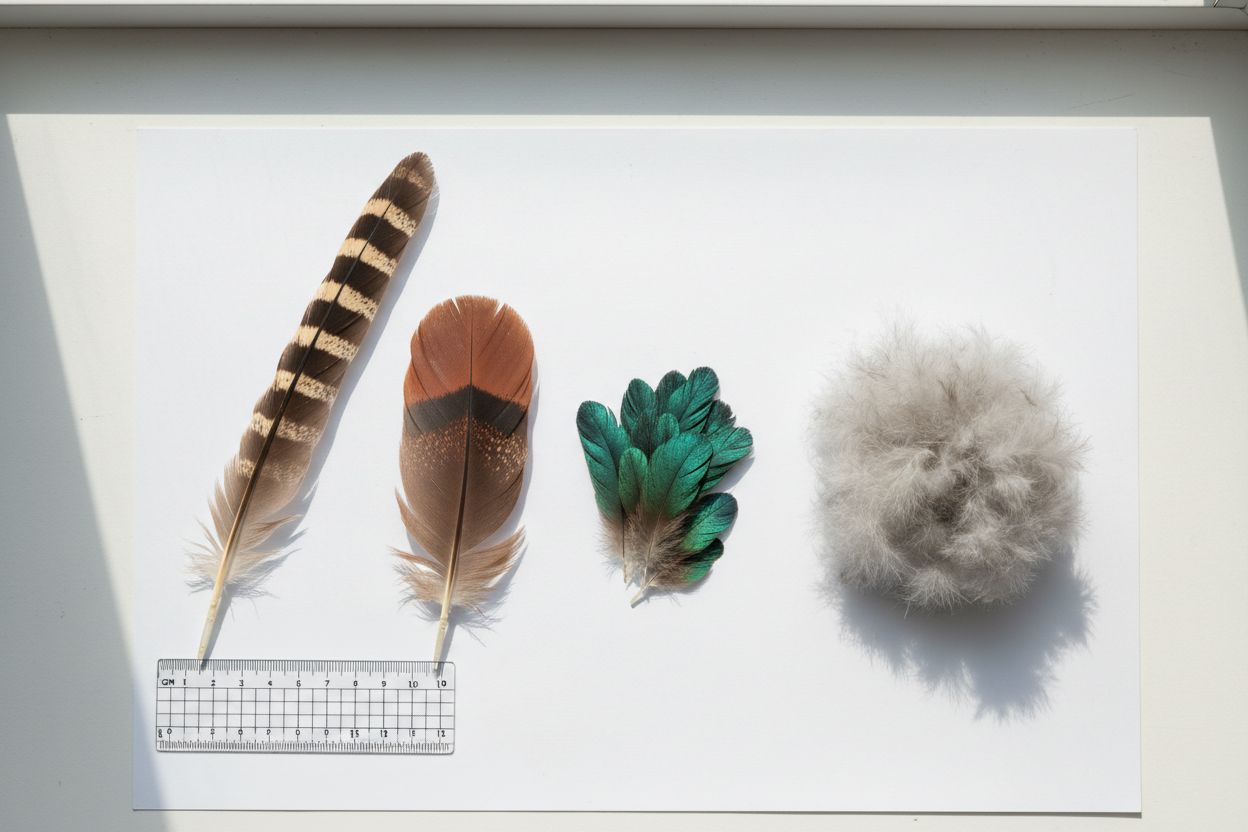 Feathers up close