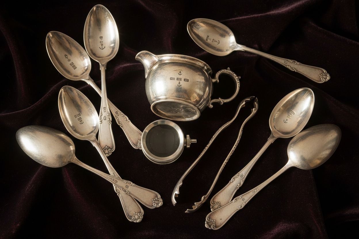 Silver Hallmarks up close
